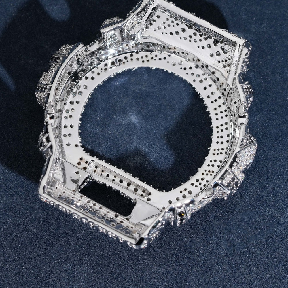 GShock DW6900 Zebra Bezel — Moissanite, Zinc