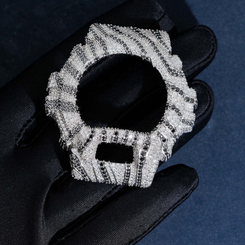 GShock DW6900 Zebra Bezel — Moissanite, Zinc