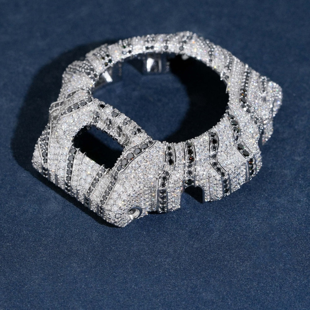 GShock DW6900 Zebra Bezel — Moissanite, Zinc