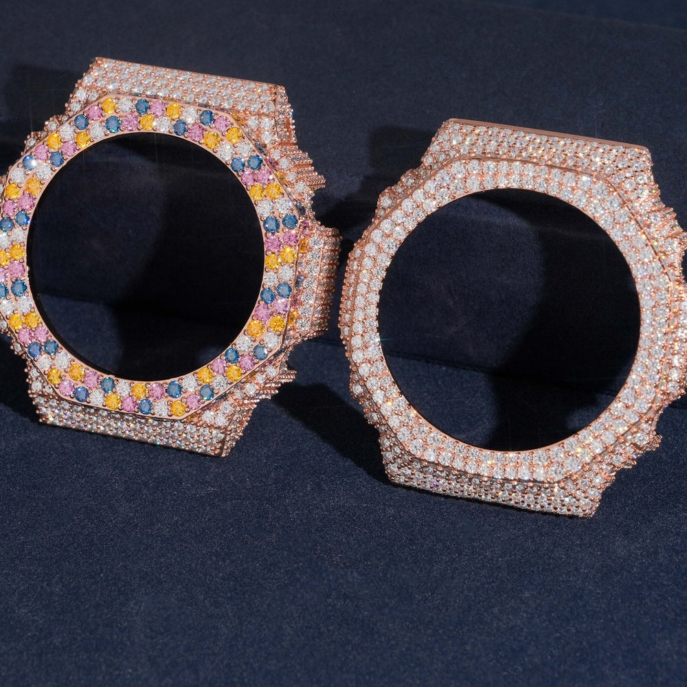GShock GA2100 Rainbow Bezel — Moissanite, Zinc