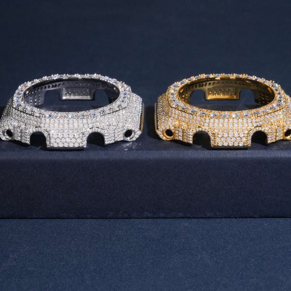 GShock GM2100 Big Stone Bezel — Moissanite, 925 Silver