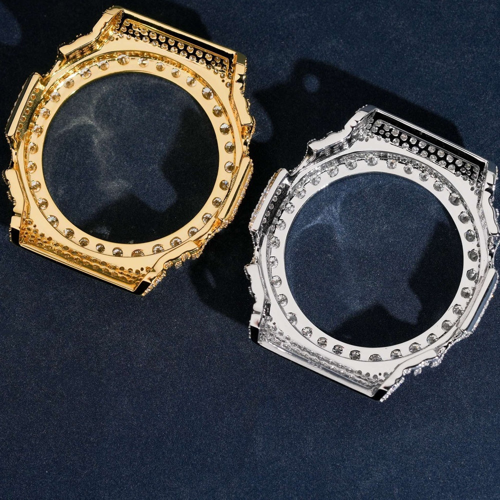 GShock GM2100 Big Stone Bezel — Moissanite, 925 Silver
