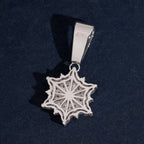 Iced Star Pendant — Moissanite, 925 Silver