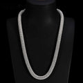 Iced Tube Chain — Moissanite, 925 Silver