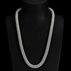 Iced Tube Chain — Moissanite, 925 Silver