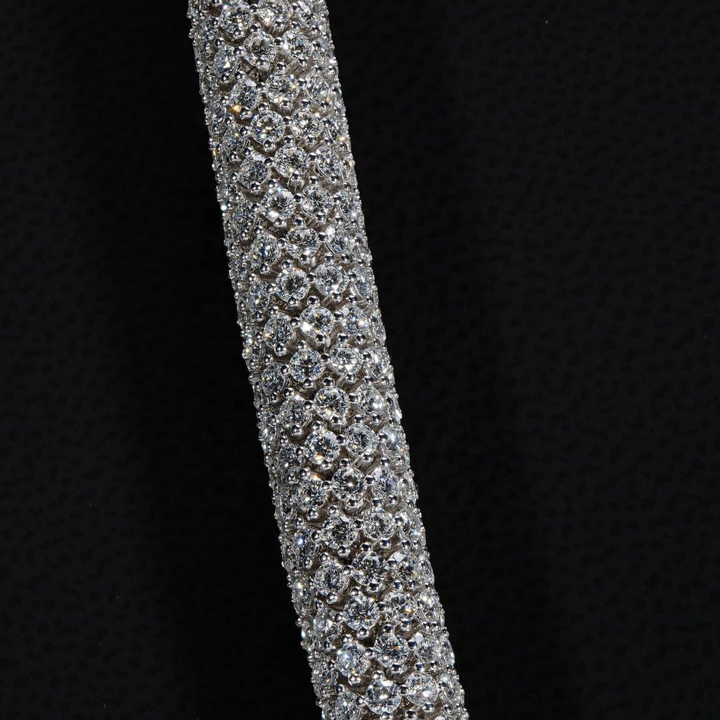 Iced Tube Chain — Moissanite, 925 Silver
