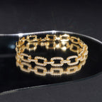 Infinity Link Bracelet — Moissanite, 925 Silver