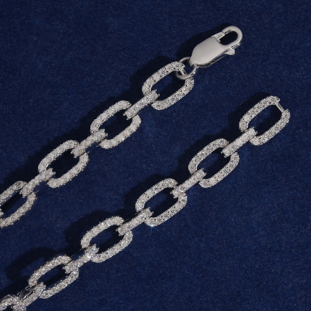 Infinity Link Bracelet — Moissanite, 925 Silver