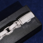 Iced-Out Mariner Link Bracelet – Moissanite & 925 Silver