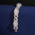 Marquise Halo Eye Bracelet – Moissanite & 925 Silver