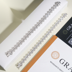 Marquise Laurel Tennis Bracelet – Moissanite & 925 Silver