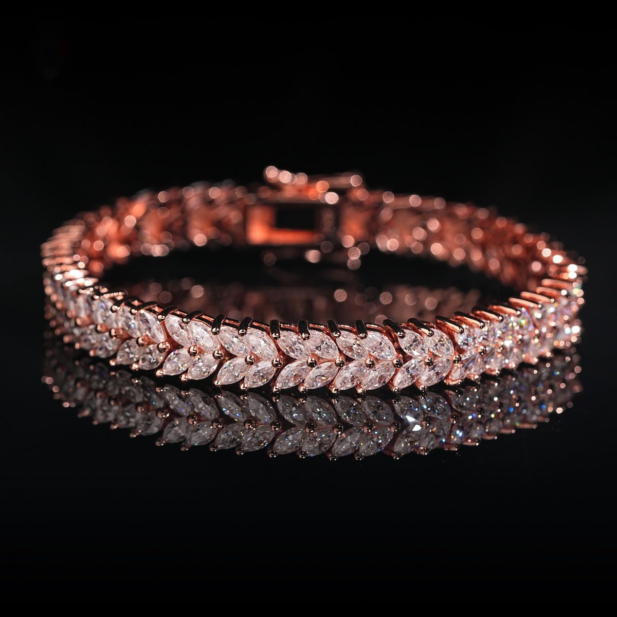 Marquise Tennis Bracelet — Moissanite, 925 Silver