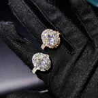 Oval Baguette Halo Ring — Moissanite, 925 Silver