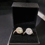 Oval Baguette Halo Ring — Moissanite, 925 Silver