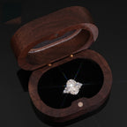 Oval Cluster Engagement Ring — Moissanite, 925 Silver