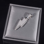 Lightning Bolt Pendant — Moissanite, 925 Silver