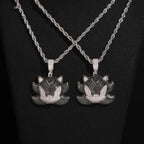 Fox Face Pendant — Moissanite, 925 Silver