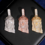 Jesus Piece Pendant — Moissanite, 925 Silver