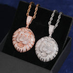 Lion Head Pendant — Moissanite, 925 Silver