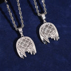 Furry Monster Pendant — Moissanite, 925 Silver