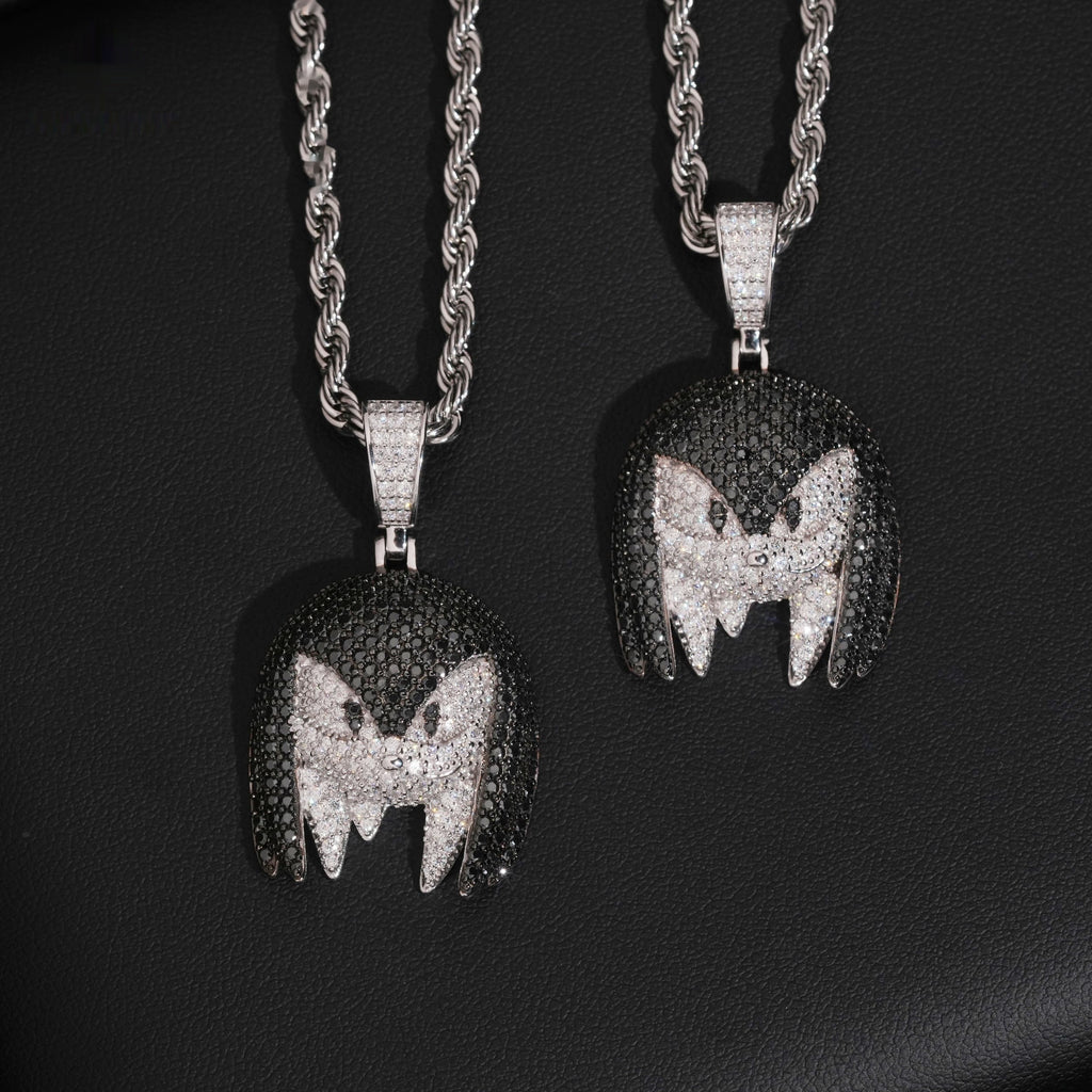 Furry Monster Pendant — Moissanite, 925 Silver