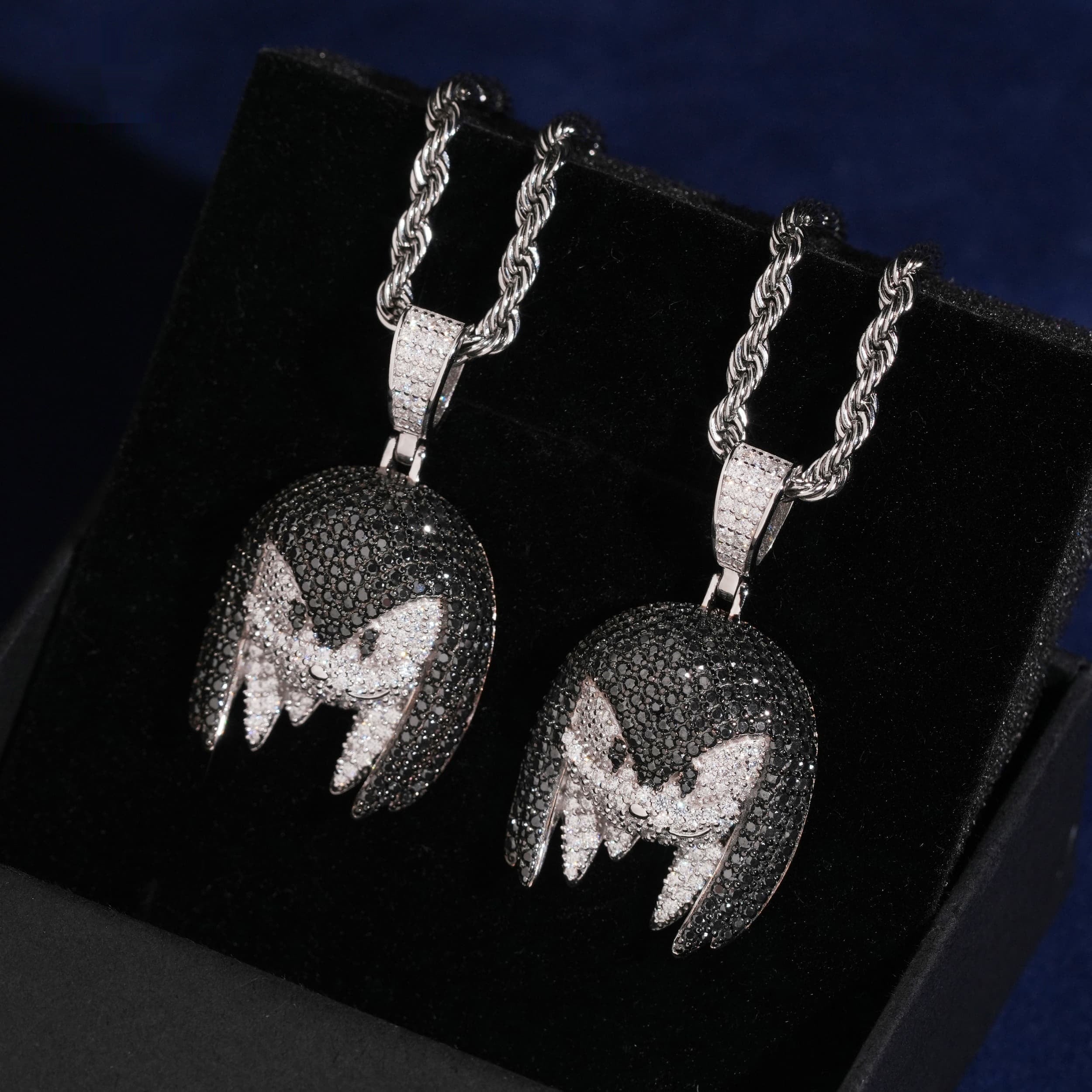 Furry Monster Pendant — Moissanite, 925 Silver