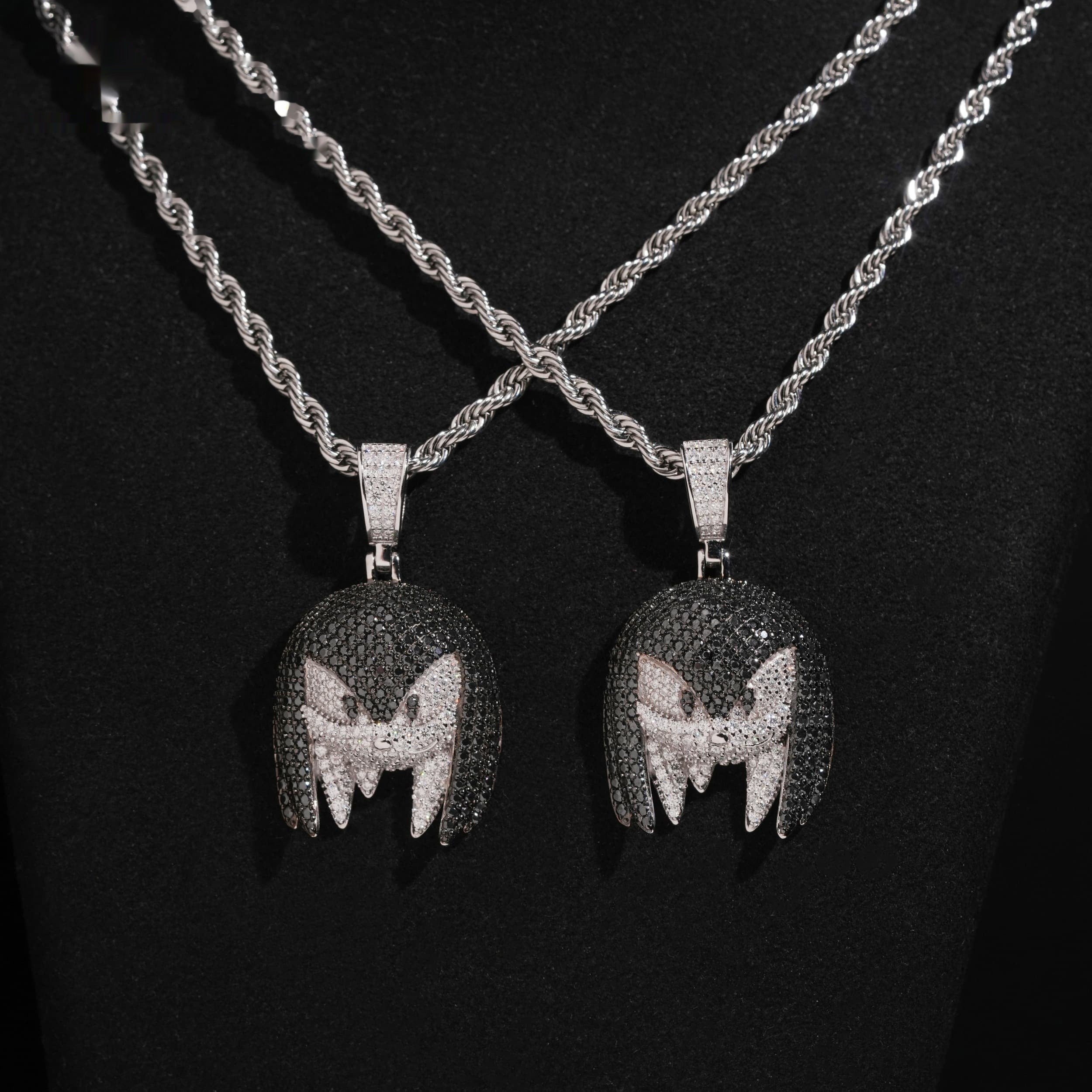 Furry Monster Pendant — Moissanite, 925 Silver