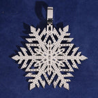Snowflake Pendant — Moissanite, 925 Silver