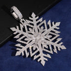 Snowflake Pendant — Moissanite, 925 Silver