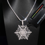 Snowflake Pendant — Moissanite, 925 Silver