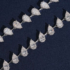Pear Drop Necklace — Moissanite, 925 Silver