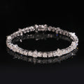 Pear & Round Tennis Bracelet — Moissanite, 925 Silver