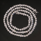Pear & Round Tennis Bracelet — Moissanite, 925 Silver