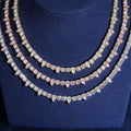 Pear & Round Tennis Chain — Moissanite, 925 Silver