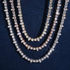Pear & Round Tennis Chain — Moissanite, 925 Silver