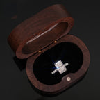 Radiant Cut Engagement Ring — Moissanite, 925 Silver