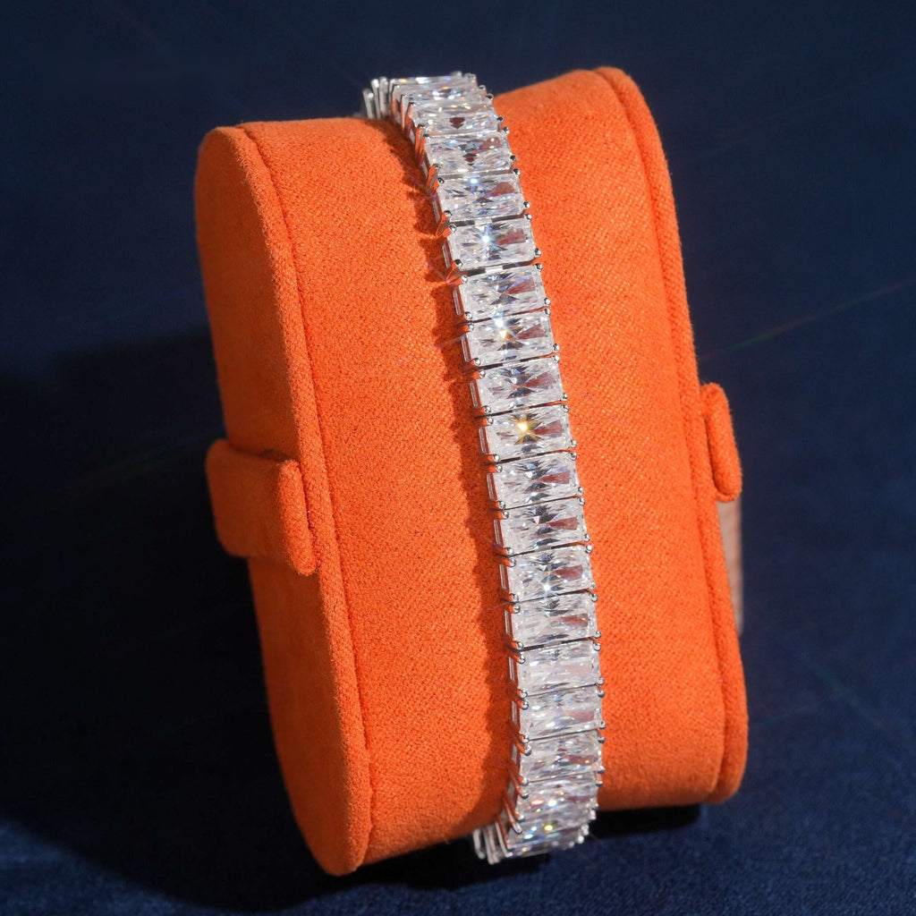 Radiant Cut Tennis Bracelet — Moissanite, 925 Silver