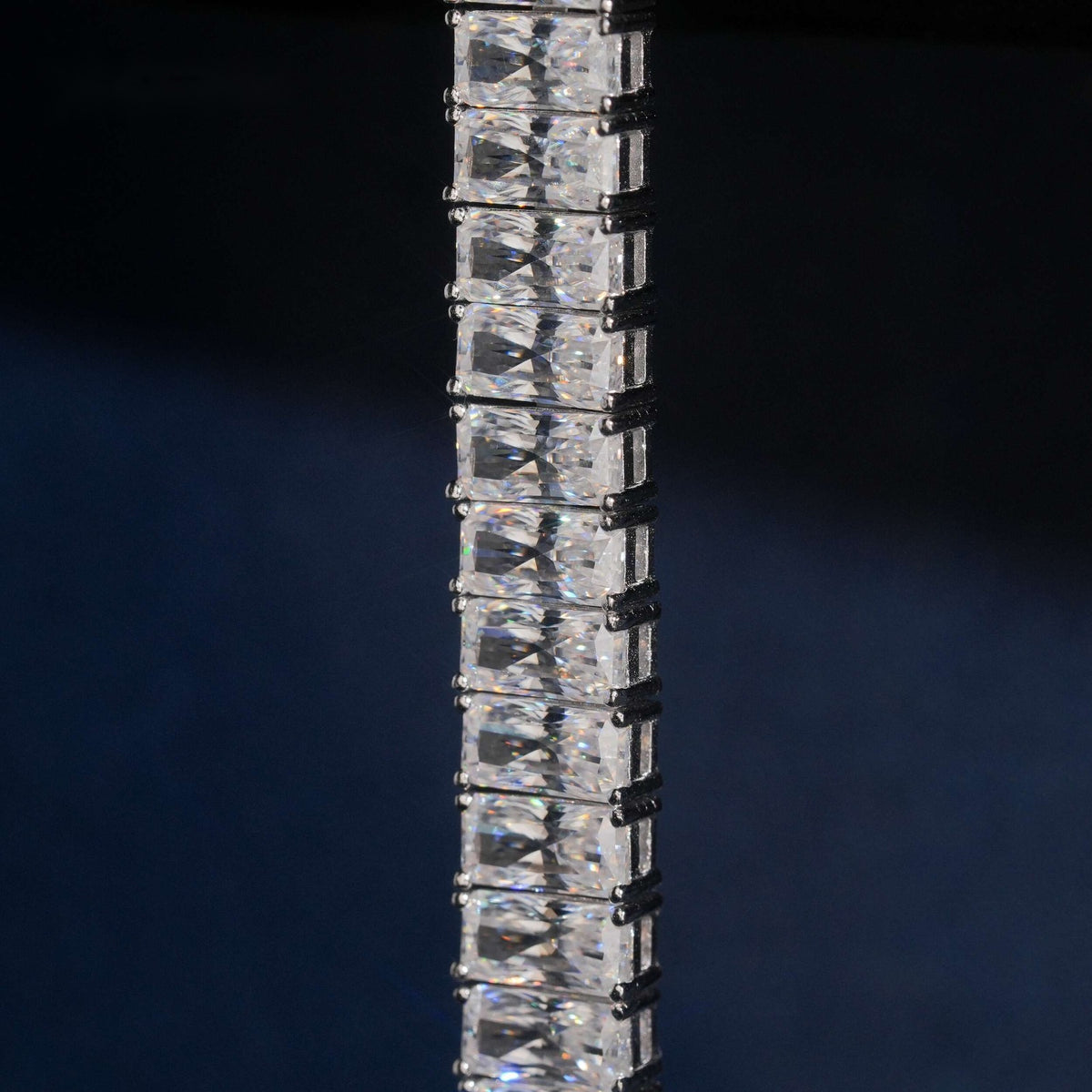 Radiant Cut Tennis Bracelet — Moissanite, 925 Silver