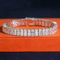 Radiant Cut Tennis Bracelet — Moissanite, 925 Silver