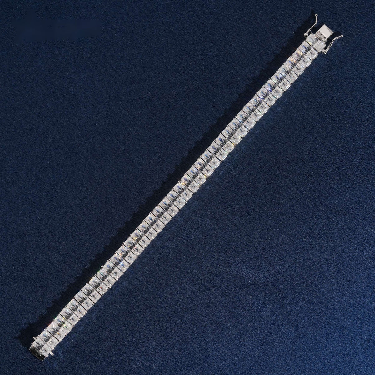 Radiant Cut Tennis Bracelet — Moissanite, 925 Silver