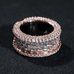 Baguette Center Eternity Band — Moissanite, 925 Silver