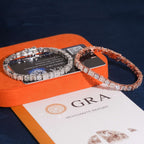 Round & Baguette Tennis Bracelet — Moissanite, 925 Silver