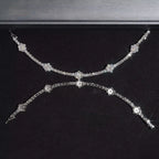 Clover All White Bracelet, Moissanite, 925 Silver | FAZE Jewelry