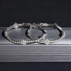 Clover All White Bracelet, Moissanite, 925 Silver | FAZE Jewelry