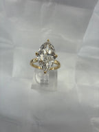 14kt Gold Engagement Ring 2.49ct Marquise Cut Lab Grown Diamond CVD D Color | FAZE Jewelry
