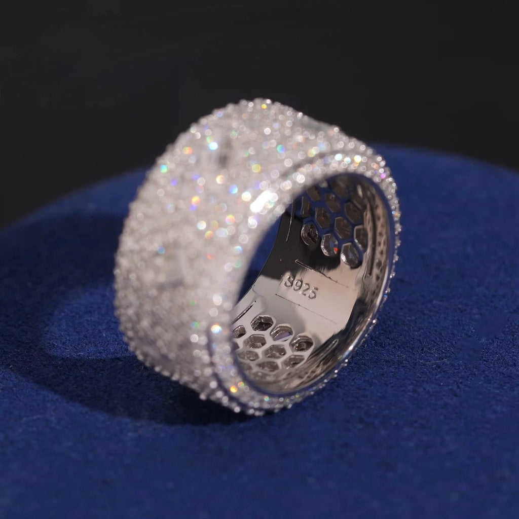 Icedout Moissanite S925 Baguette Ring