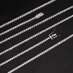 2mm Tennis Chain, Moissanite, 925 Silver | FAZE Jewelry