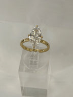 14kt Gold Engagement Ring 2.49ct Marquise Cut Lab Grown Diamond CVD D Color | FAZE Jewelry