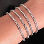 3mm Tennis Chain, Moissanite, 925 Silver | FAZE Jewelry