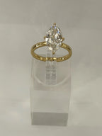 14kt Gold Engagement Ring 2.49ct Marquise Cut Lab Grown Diamond CVD D Color | FAZE Jewelry
